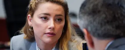 La actriz Amber Heard, durante una de las sesiones del juicio contra Johnny Depp La actriz Amber Heard, durante una de las sesiones del juicio contra Johnny Depp