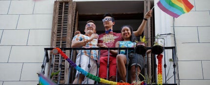 El barrio de Chueca, en Madrid, durante las fiestas del Orgullo LGTBIQ+