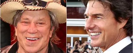 Mickey Rourke y Tom Cruise Mickey Rourke y Tom Cruise