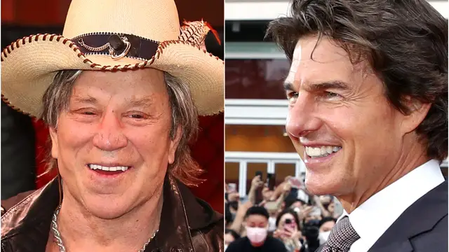 Mickey Rourke y Tom Cruise