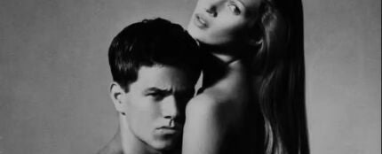Kate Moss y Mark Wahlberg, en su sesión para Calvin Klein