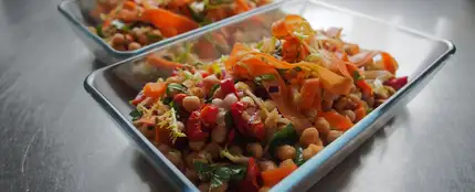 Imagen de ensalada de garbanzos Imagen de ensalada de garbanzos