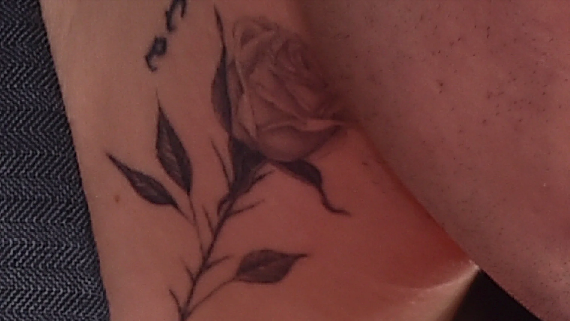¿Qué cantante luce esta rosa en el cuello?