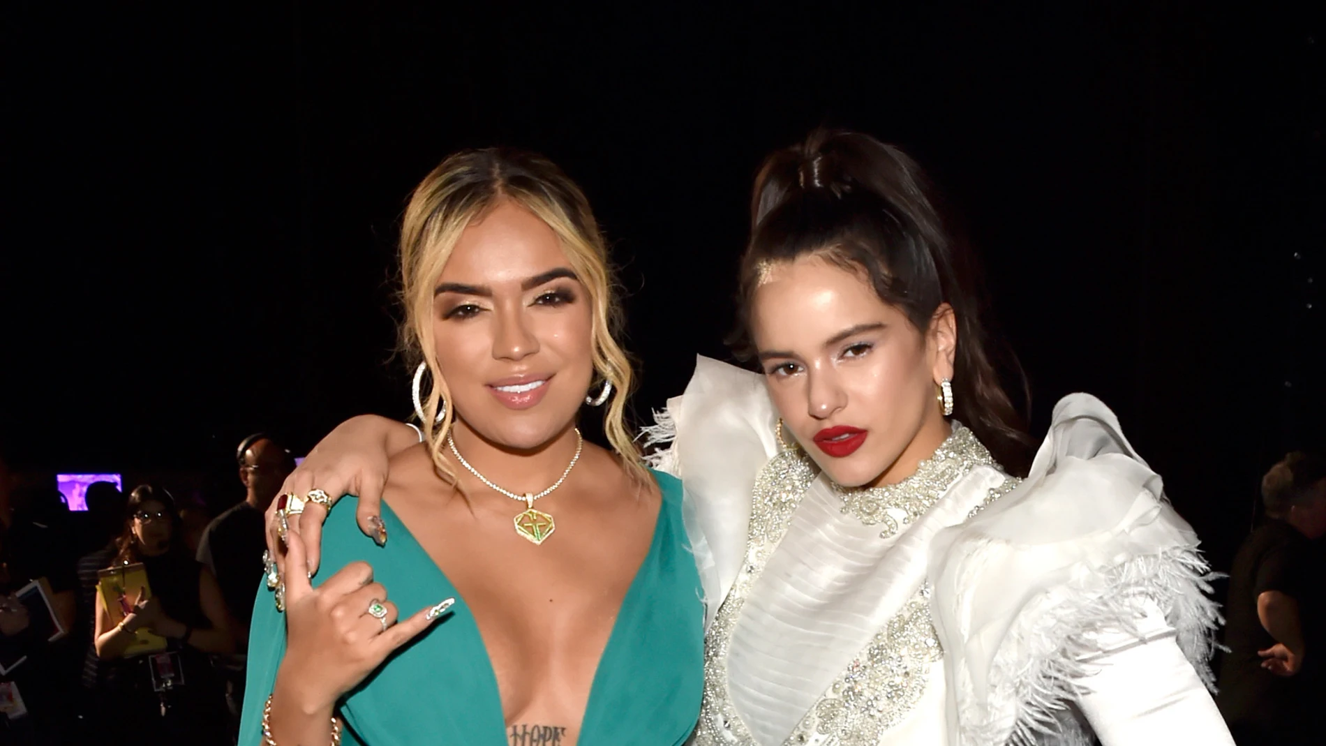 Karol G y Rosalía en los Grammy 2018