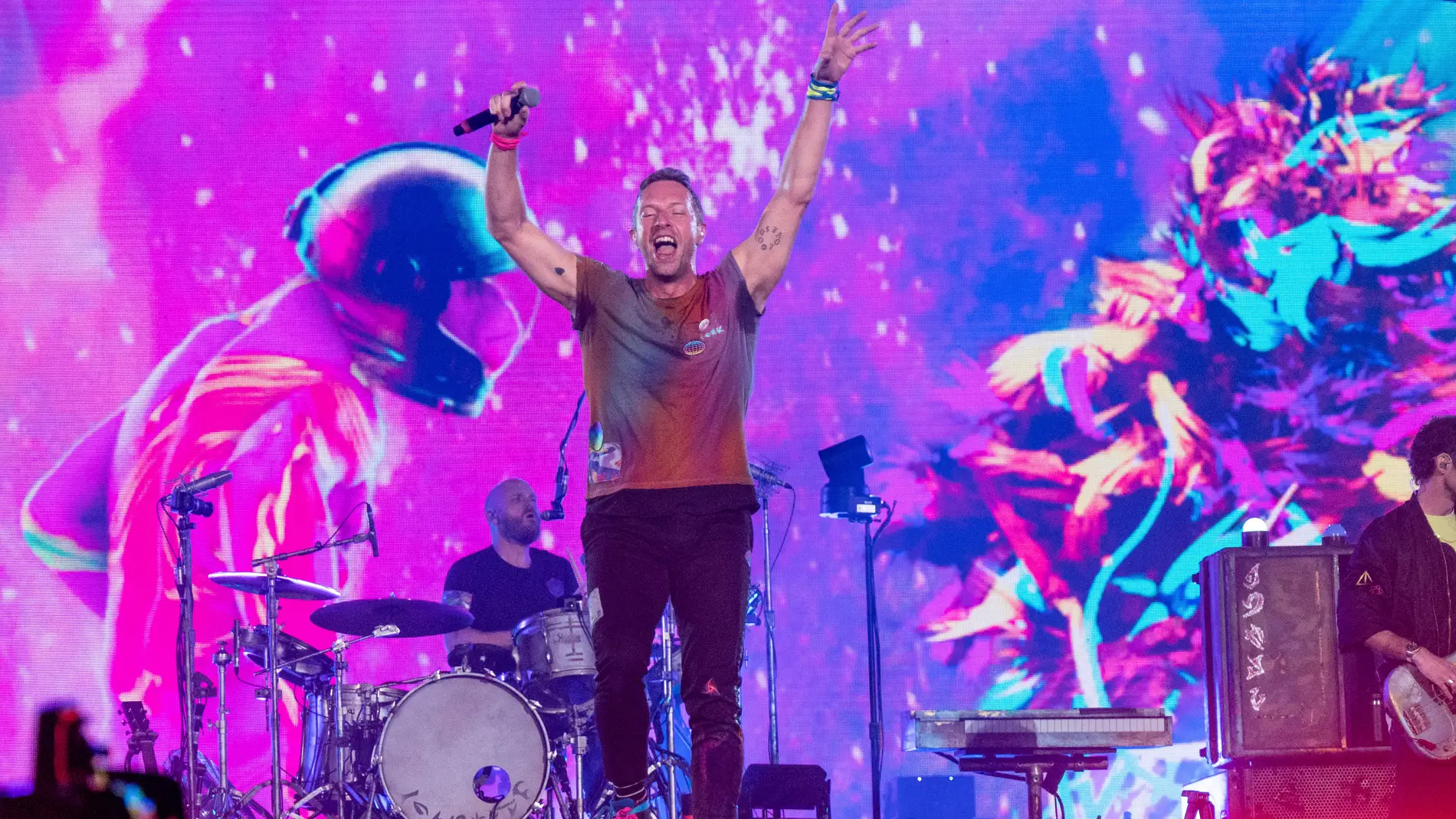 Coldplay durante su gira 'Music Of The Spheres'