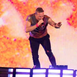 Chris Martin, durante el concierto de Coldplay en Atlanta en junio de 2022.