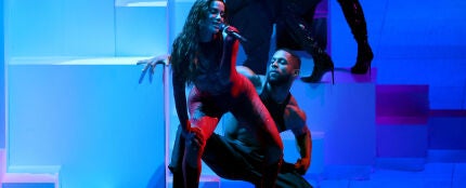 Anitta, durante su actuación de los MTV Video Music Awards.