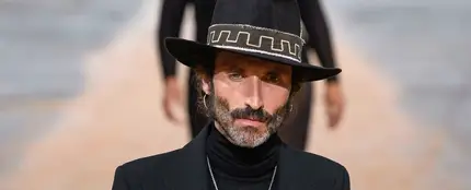 Leiva desfilando para Gabriela Hearst en la semana de la moda de Nueva York Leiva desfilando para Gabriela Hearst en la semana de la moda de Nueva York