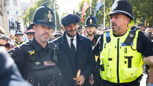 David Beckham se despide de la reina Isabel II entre lágrimas después de hacer 12 horas de cola