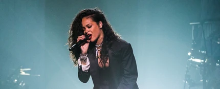 Rihanna, en una actuación Rihanna, en una actuación