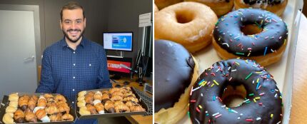 Los oyentes de 'Me Pones' regalan donuts y cortes de pelo a Juanma Romero por su cumplea&ntilde;os