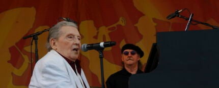 Jerry Lee Lewis, en una actuación en 2015. Jerry Lee Lewis, en una actuación en 2015.