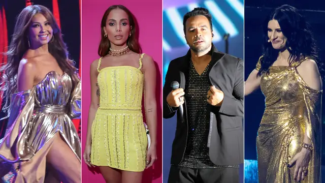 Anitta, Luis Fonsi, Laura Pausini y Thalía, presentadores de la gala Latin Grammy 2022