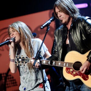 Miley Cyrus y su padre Billy Ray Cyrus