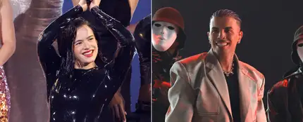 Los guiños mutuos de Rosalía y Rauw Alejandro en sus actuaciones Los guiños mutuos de Rosalía y Rauw Alejandro en sus actuaciones
