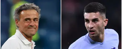 Ferrán Torres y Luis Enrique Ferrán Torres y Luis Enrique