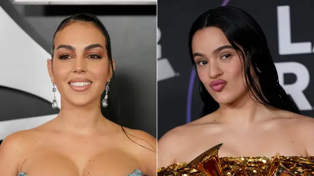 Georgina y Rosalía en los Latin Grammy