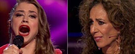Ana emociona a Rosario Flores con la versión de ‘A tu vera’ en ‘La Voz’