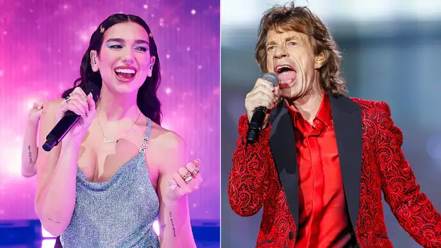 Dua Lipa y Mick Jagger