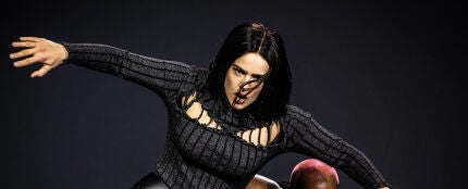 Rosalía, durante su concierto en Braga (Portugal) en noviembre de 2022.