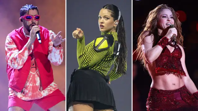 Bad Bunny, Rosalía y Shakira