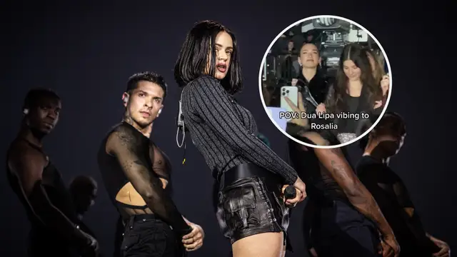 Dua Lipa y Camila Morrone dándolo todo en el concierto de Rosalía