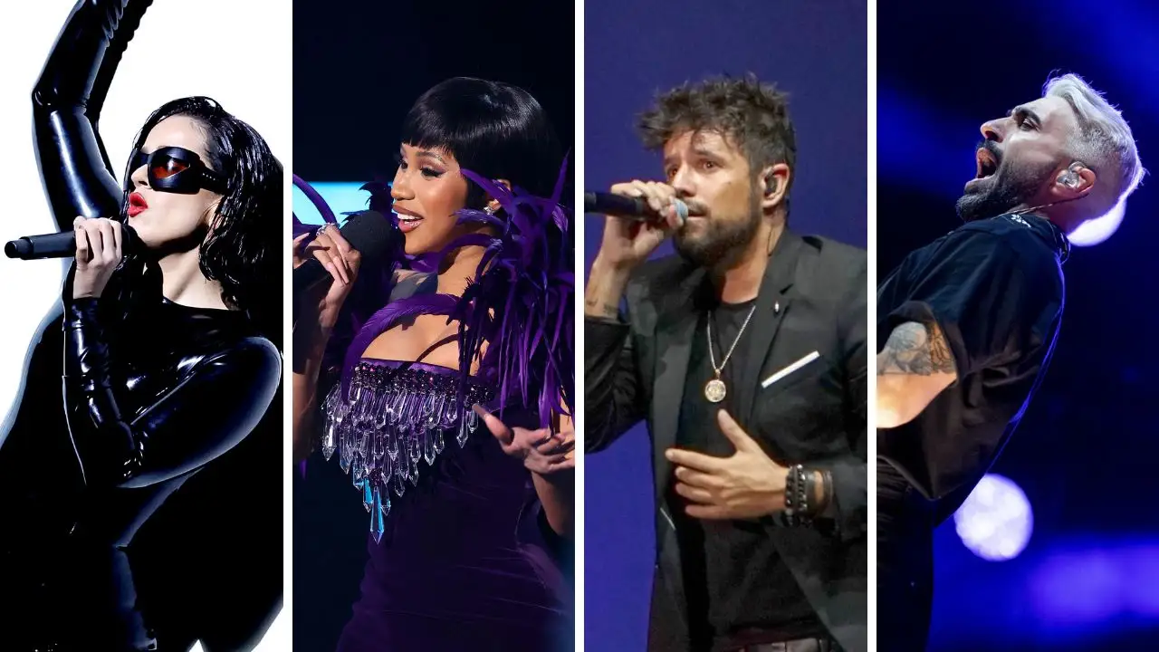 Rosalía, Card B, Pablo López y Rayden Rosalía, Card B, Pablo López y Rayden