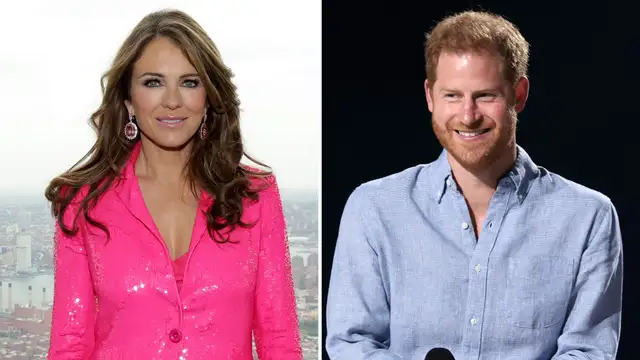 Elizabeth Hurley y el príncipe Harry