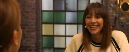 Mariam Hernández, en el plató de 'Tómatelo menos en serio'. Mariam Hernández, en el plató de 'Tómatelo menos en serio'.