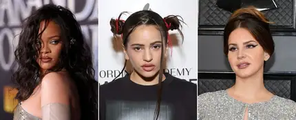 Rihanna, Rosalía y Lana del Rey Rihanna, Rosalía y Lana del Rey