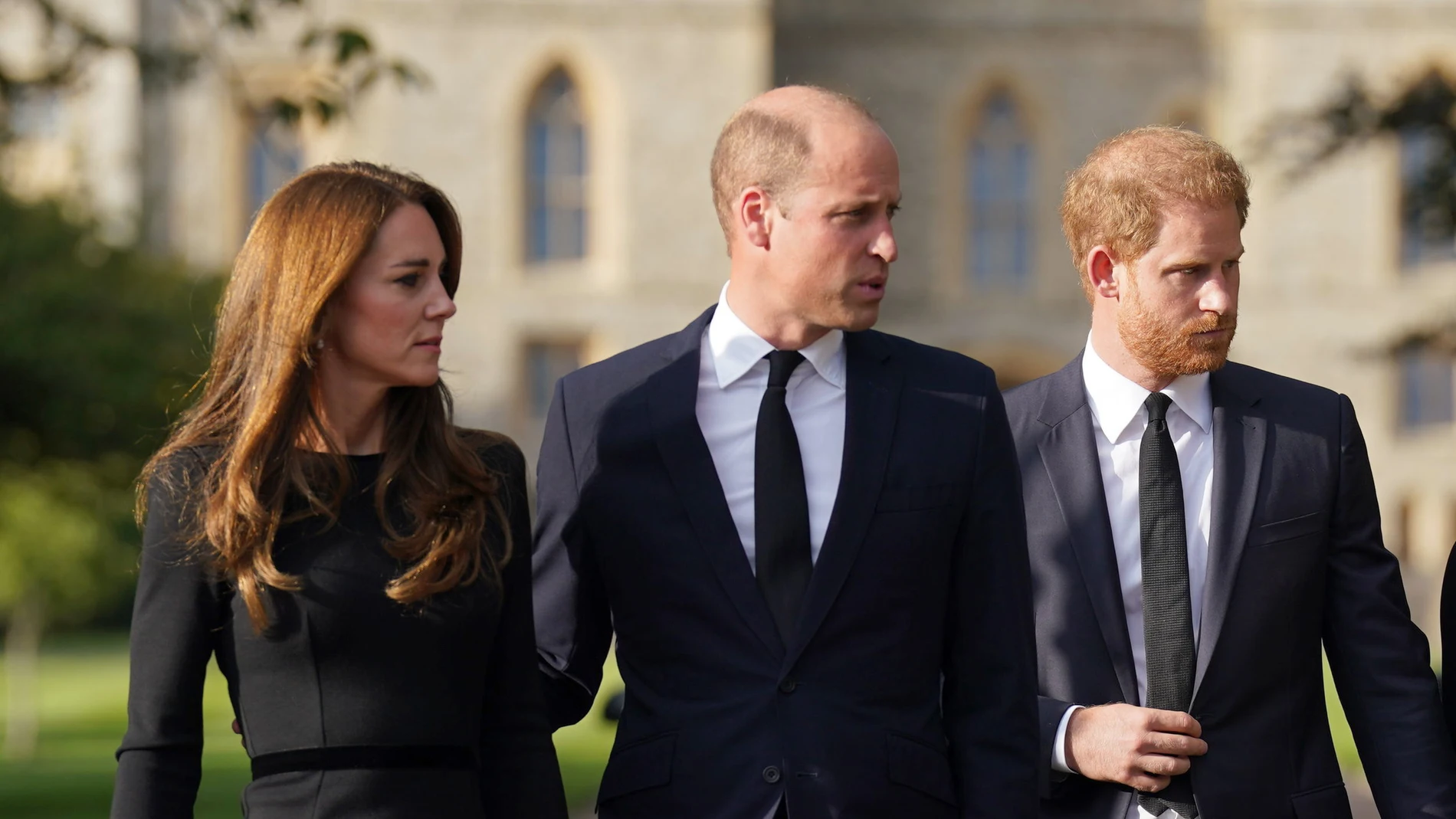Kate Middleton, el príncipe Guillermo y el príncipe Harry