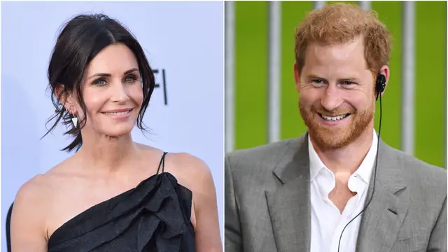 Courteney Cox y el príncipe Harry