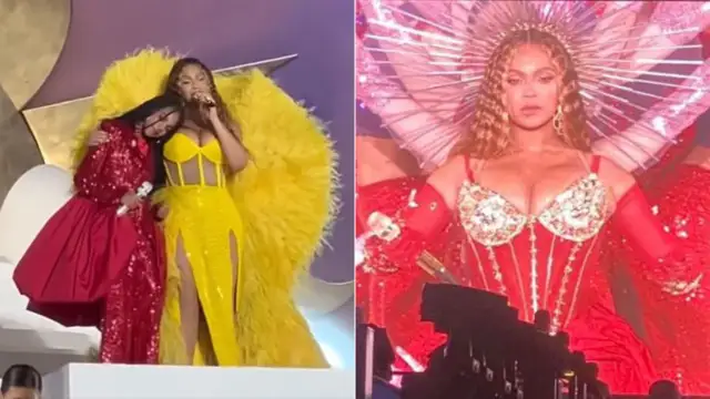 Beyoncé y su hija Blue Ivy cantan juntas en su actuación en Dubái