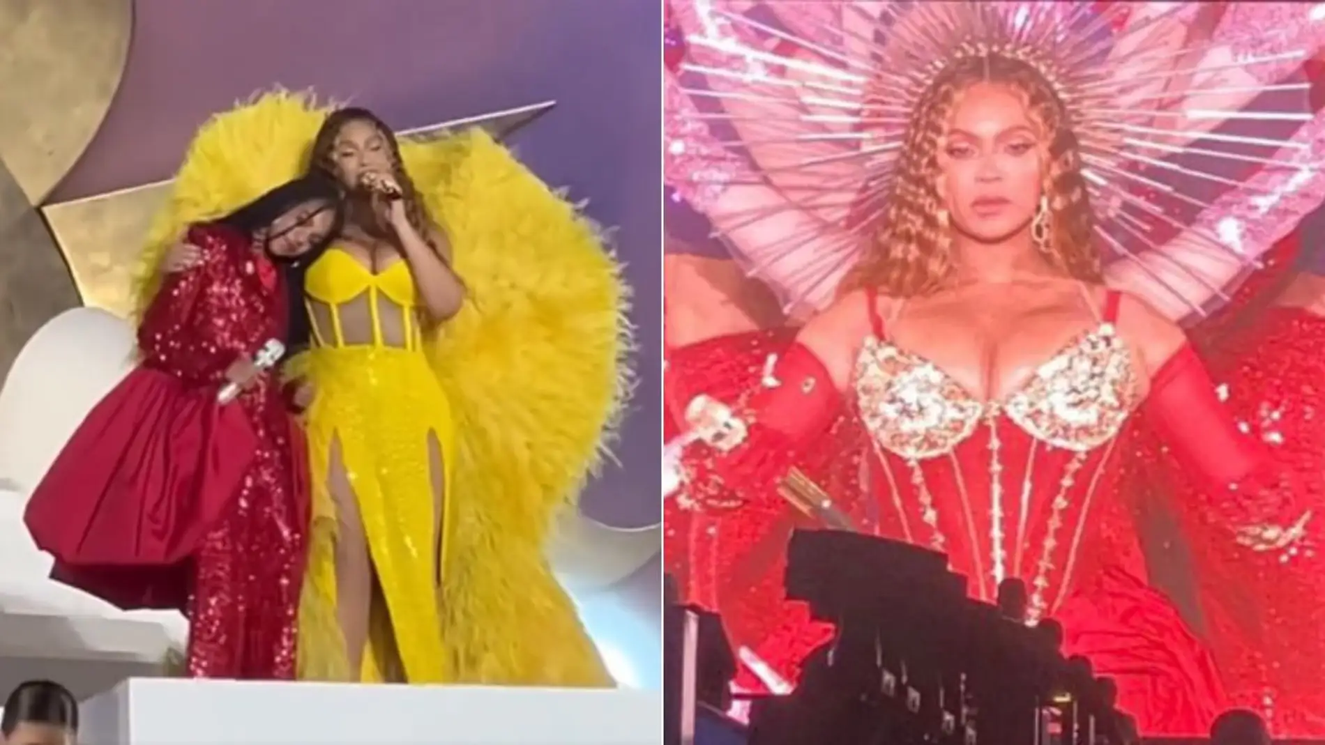 Beyoncé y su hija Blue Ivy cantan juntas en su actuación en Dubái 