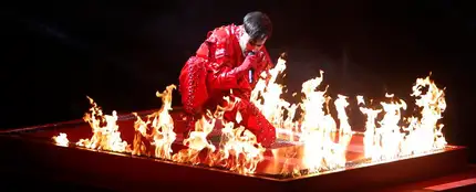 Agoney, en la final del Benidorm Fest 2023. Agoney, en la final del Benidorm Fest 2023.