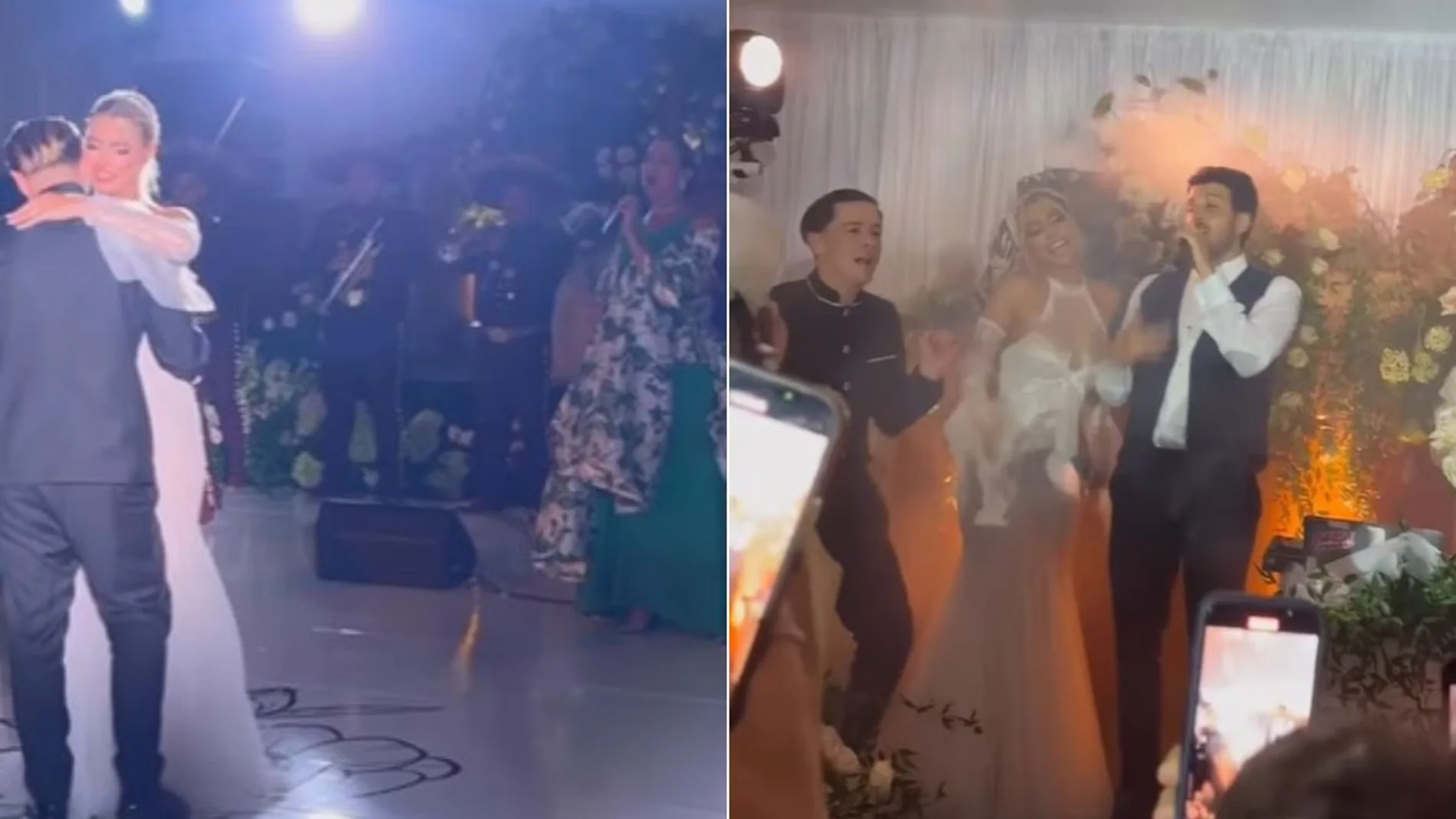 Natalia Jiménez y Sebastián Yatra cantan en la boda de Lele Pons y Guaynaa