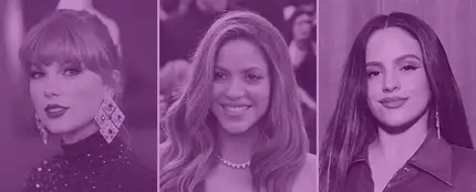 Taylor Swift, Shakira y Rosalía. Taylor Swift, Shakira y Rosalía.