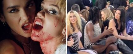 De besarse a ignorarse: el motivo del enfado entre Dua Lipa y Miley Cyrus 