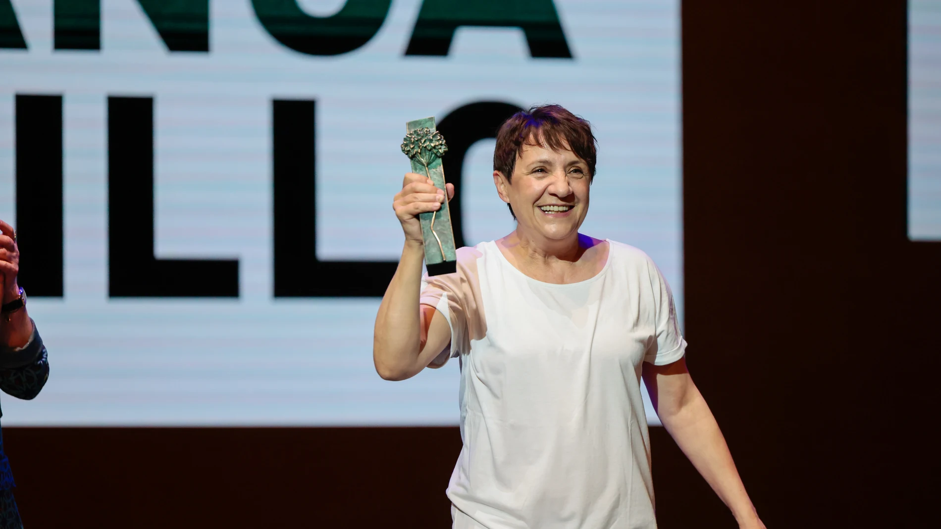 Blanca Portillo recoge el premio a toda una trayectoria cinematográfica en el Festival de Málaga 2023.