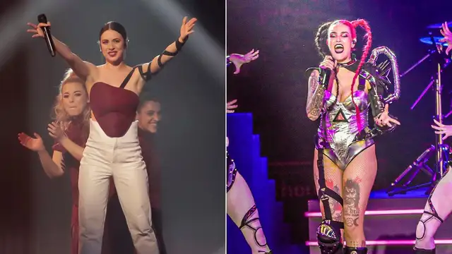 Blanca Paloma y Megara en el Benidorm Fest 2023.