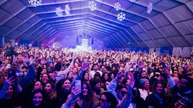 El público del festival del música Polar Sound de Baqueira Beret.