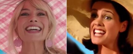 Margot Robbie, en el tráiler de &#39;Barbie&#39;, y Lene Nystrøm, en el video de &#39;Barbie Girl&#39;