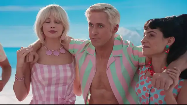 Margot Robbie y Ryan Gosling, en el tráiler de 'Barbie'.