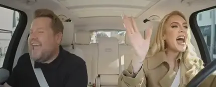 Adele con James Corden en 'The Final Carpool Karaoke' Adele con James Corden en 'The Final Carpool Karaoke'