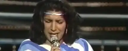 Remedios Amaya, en Eurovisión 1982. Remedios Amaya, en Eurovisión 1982.