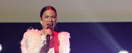 Blanca Paloma, durante su actuaci&oacute;n en el concierto de Eurovisi&oacute;n de Madrid