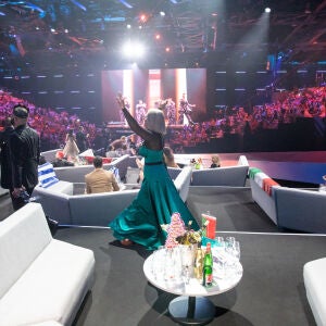 La green room de Eurovisión 2019.