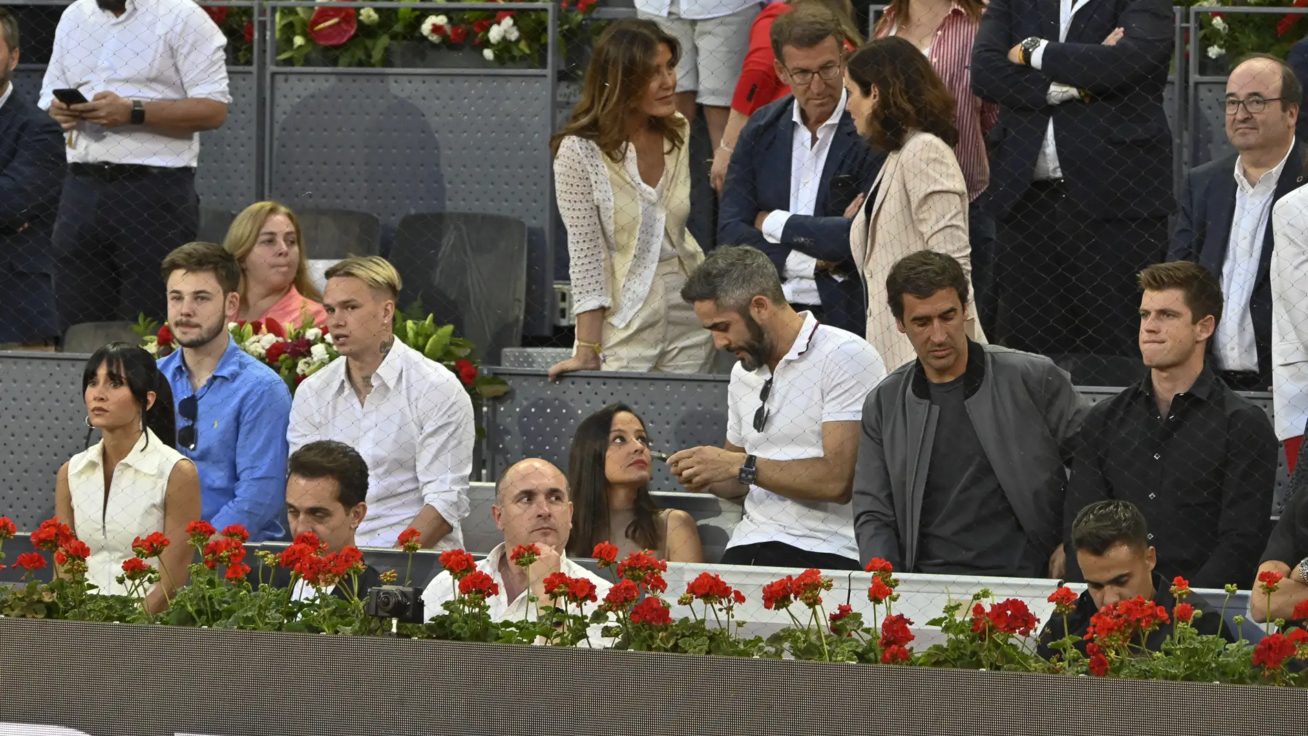 Aitana y Miguel Bernardeau en el Mutua Madrid Open