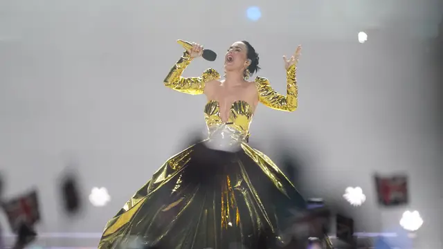 Katy Perry en el concierto de la coronación de Carlos III