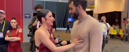 El encuentro de Blanca Paloma y Marco Mengoni en Liverpool.